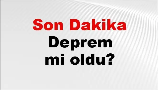 Tekirdağ'da Gelen Son Deprem Haberi: Yeraltı Sarsıntısının Ayrıntıları