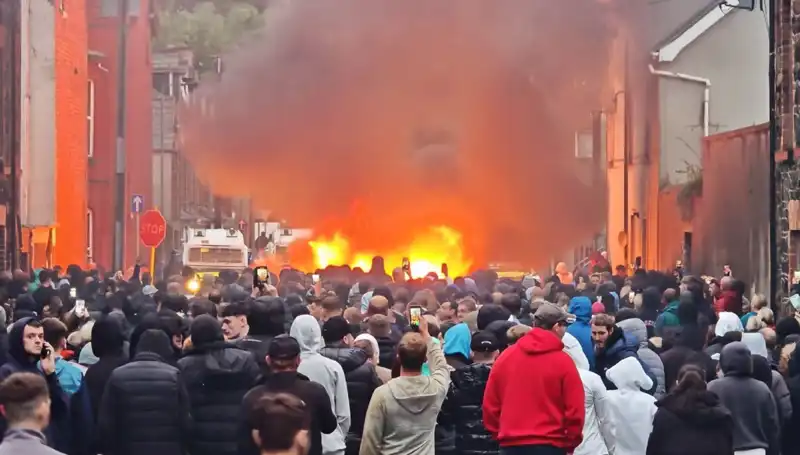 Kuzey İrlanda’da Cinsel Saldırı Protestoları: Evler Ateşe Verildi