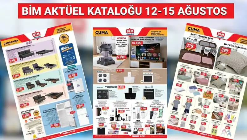 BİM 12-15 Ağustos 2025 Aktüel Kataloğu: Termos, Drone ve Daha Fazlası!