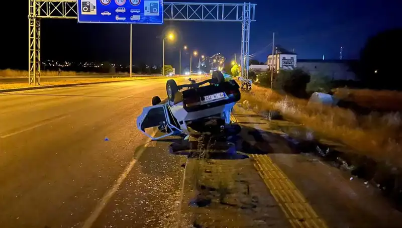 TIR Kazası: Otomobil Takla Attı, Bir Kişi Yaralandı!