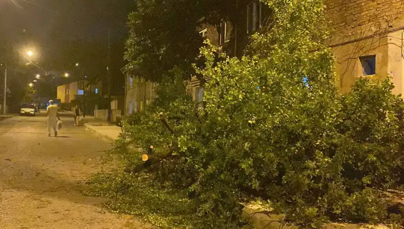 Karabük'te Şiddetli Fırtına Hayatı Felç Etti, Zarar Büyüyor