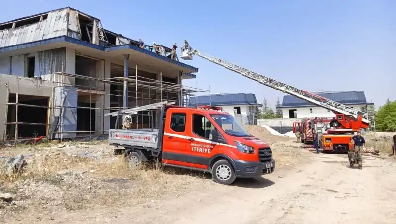 Gölbaşı’nda Villalar İçin Tehdit Oluşturan Yangın: Detaylar ve Sebepler