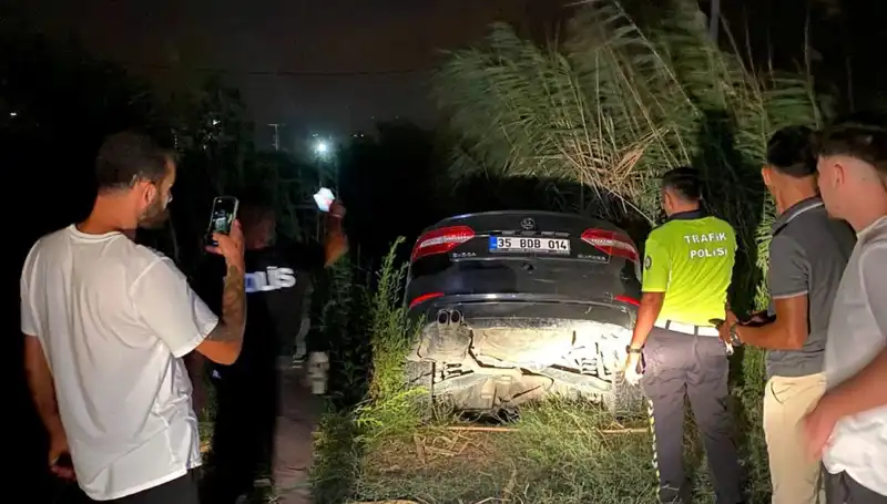 Dur İhtarına Uymayıp Kaçan Trafik Magandası Dere Yatağına Düştü